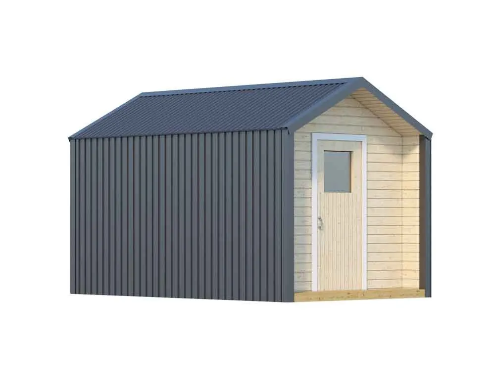 Бытовка в стиле барнхаус 4×2.4 м